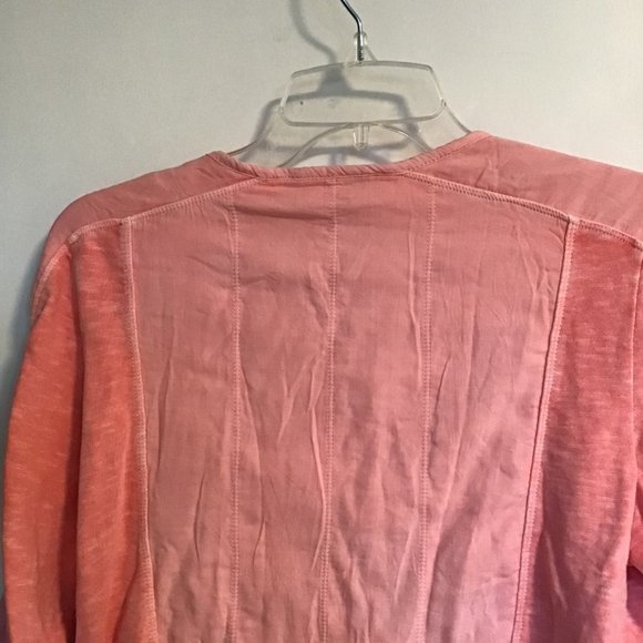 Sandwich Salmon Pink Asymmetric Zip Cotton Moto Jacket - Picture 11 of 13